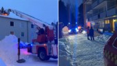 Lägenhet började brinna på Moröhöjden – en till sjukhus