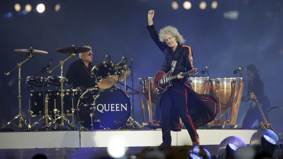 Queens gitarrist Brian May avslöjar att bandmedlemmarna brukade bli irriterade när publiken sjöng med i alla låtar. Arkivbild.