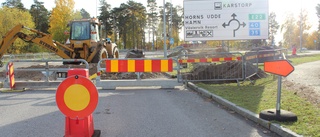 Dubbla vägarbeten i Västervik – pågår till nästa fredag • Råd till trafikanter