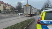 Lastbil körde in i viadukten på Vasavägen