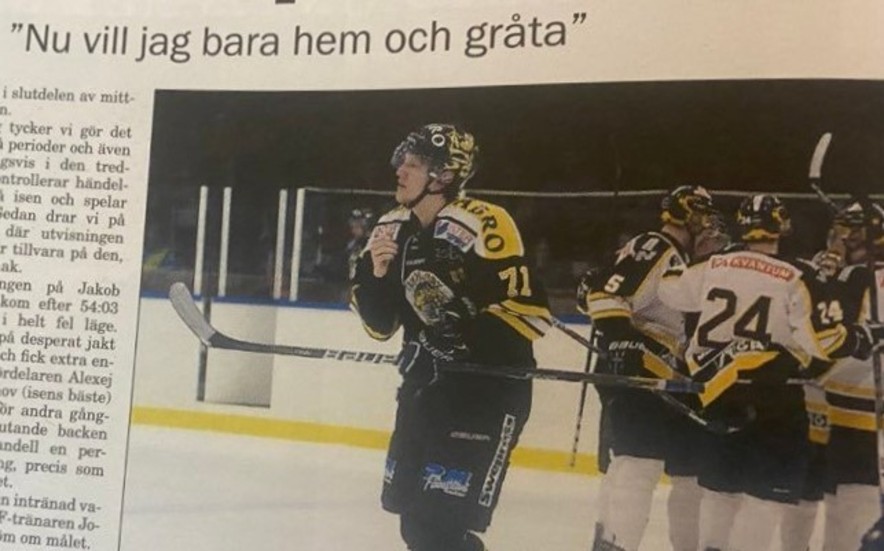 Deppigt i Vimmerby Hockey efter förlust i playoff.