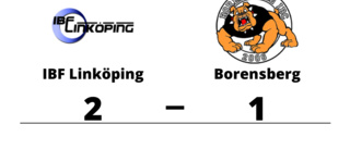 Förlust för Borensberg borta mot IBF Linköping