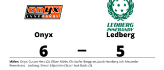 Ledberg höll inte hela matchen borta mot Onyx