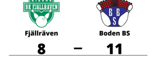 Boden BS har fem raka segrar - vann mot Fjällräven med 11-8