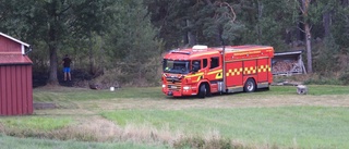 Brand i terrängen i Norsholm släcktes av räddningstjänsten