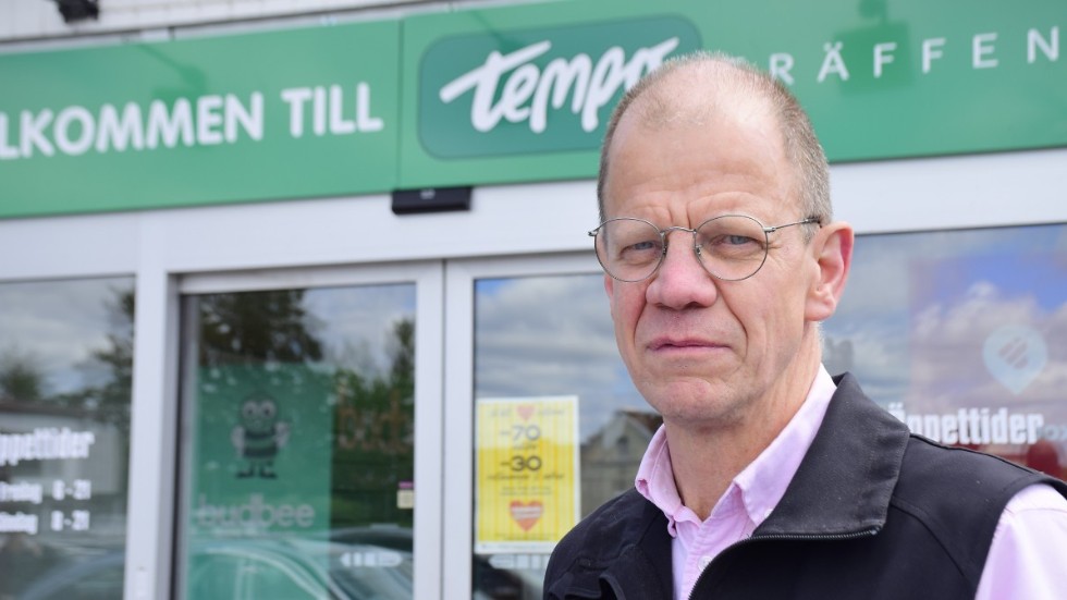Björn Johansson, butikschef på Tempo Vimmerby.