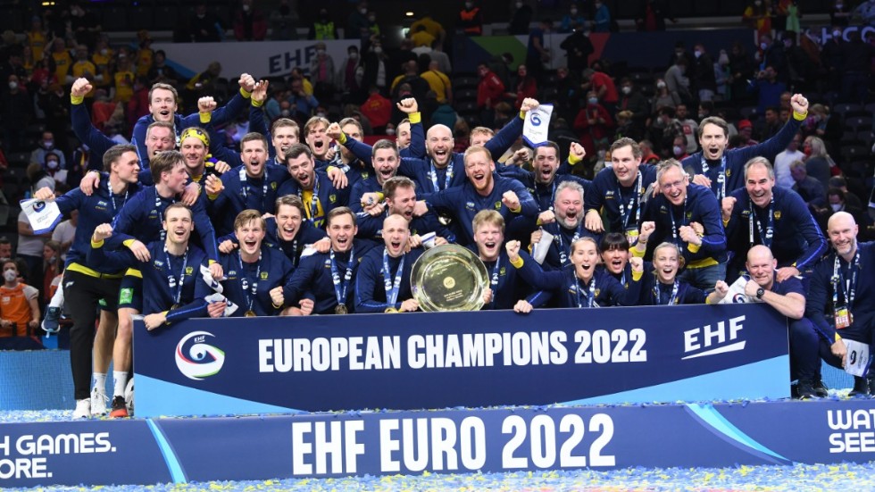 Tidigare i år vann Sverige guld i handbolls-EM och i januari 2023 avgörs VM i Sverige och Polen. Nu är gruppspelet till nästa års mästerskap lottat. Arkivbild.