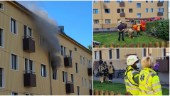 Efter lägenhetsbranden i Haga: Polisen spärrade av för att utreda orsaken  