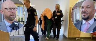 Efter flyktförsöket till Bulgarien: Här förs Bolidenkvinnan in i rättssalen i Skellefteå • Advokaten om hennes tid i häktet • ”Är extremt jobbigt”