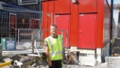 Stationshuset placeras på Larslunda IP