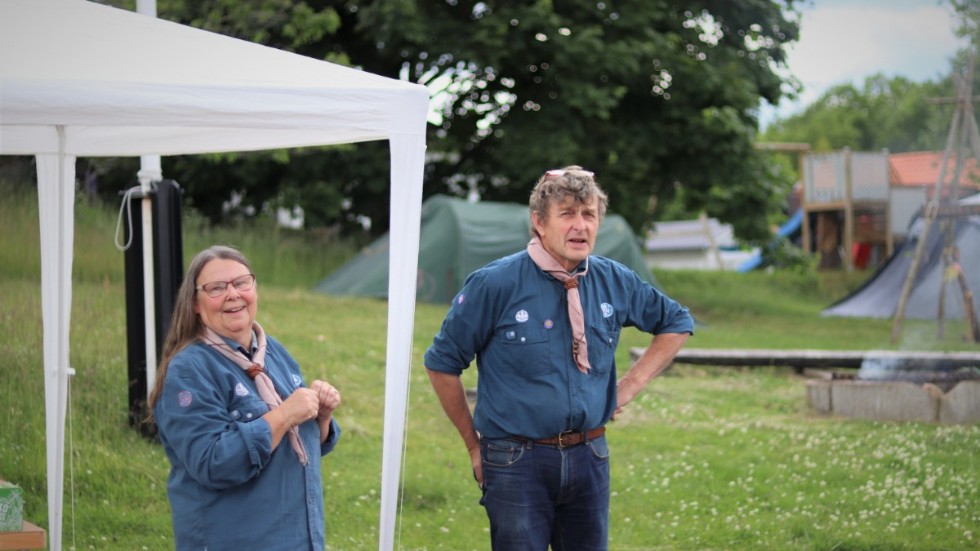 Laila och Börje Carlsson startade scoutkåren i Horn för 40 år sedan. Under åren har de deltagit i läger och hajker som blivit minnen för livet.