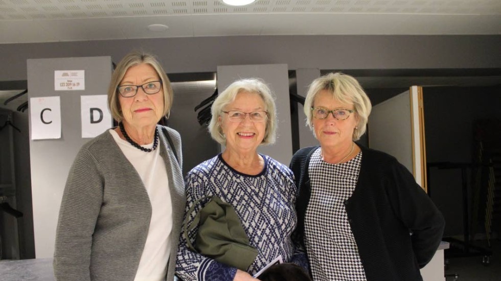 Ulla-Karin Nilsson, Kristina Strömer och Ingrid Runeson var några av söndagens besökare.