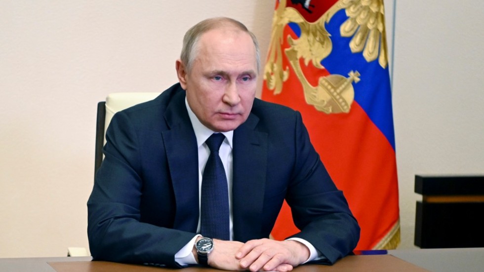 President Vladimir Putin talade inför ett möte med sitt säkerhetsråd i Moskva.