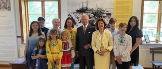 Kungligt besök på Svenskbymuseet