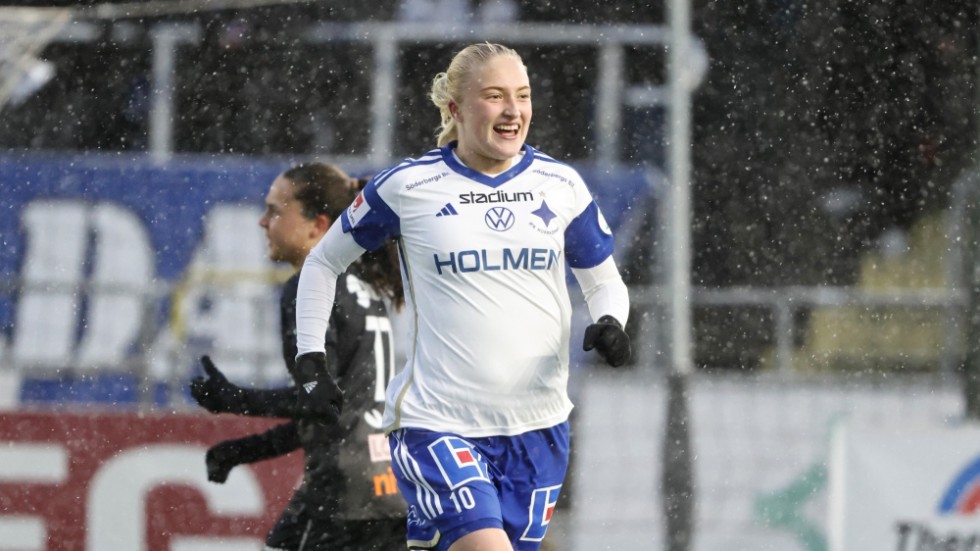Norrköpings Wilma Leidhammar blev stor matchhjälte mot Djurgården. Arkivbild.