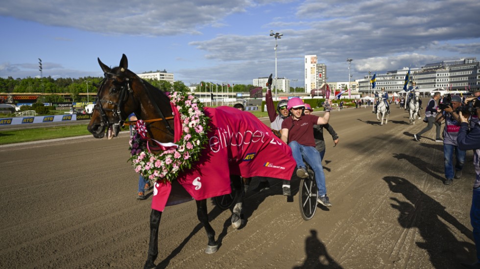 Den franska hästen Hohneck med kusken Gabriele Gelormini vann Elitloppet 2023. Flera artiklar om elitloppet finns att läsa på sn.se.