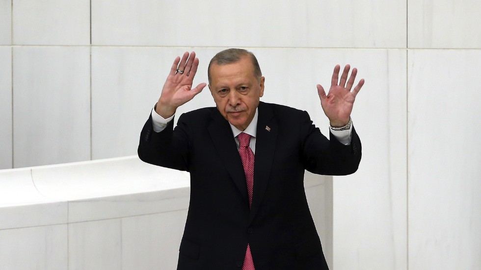 Recep Tayyip Erdogan installerades formellt för en ny mandatperiod som president på lördagen efter att ha vunnit valet i söndags.
