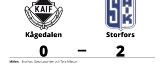Svea Lavander och Tyra Nilsson matchvinnare när Storfors vann