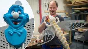 Jättehuvud, "crack-smurf" och svanar – andras konst är deras jobb
