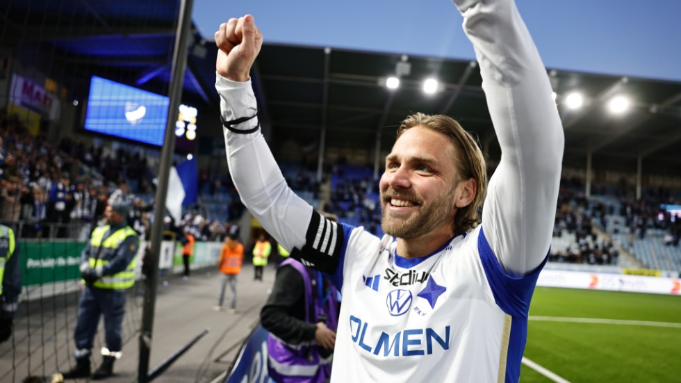 Norrköpings Christoffer Nyman nätade för tredje allsvenska matchen i rad. Arkivbild.