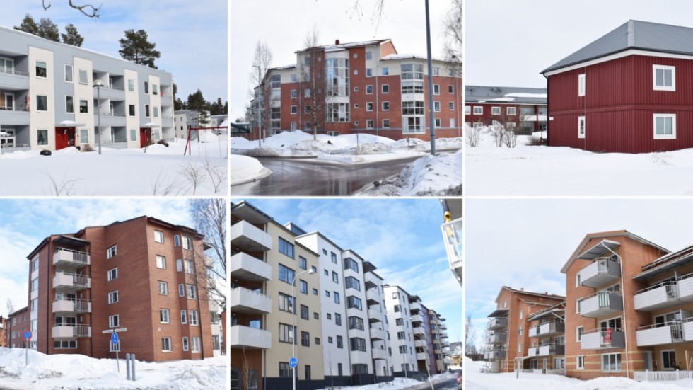 Six of Skellefteå's residential areas. In the article, we tell you about even more, who owns the properties and how you get on the waiting list.