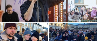 Winnerbäck spred värme på Norrköpings kärlekstorg • "Skönt att få se folk igen"