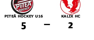 Piteå Hockey U16 vann mot Kalix HC på hemmaplan