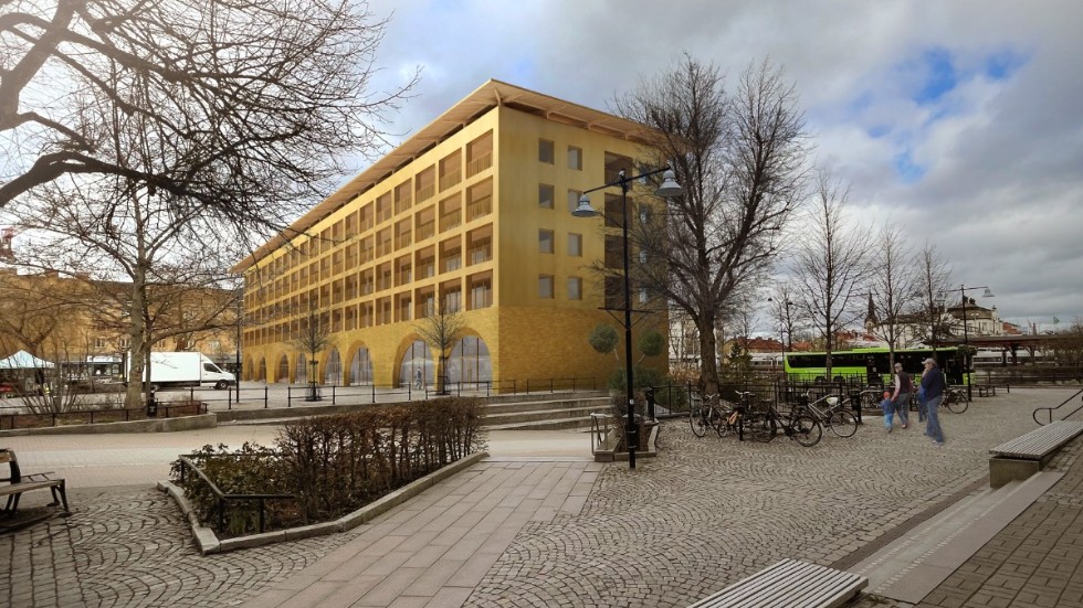 En insändarskribent tycker Tegelstadens förslag på nytt torghus blir alldeles för stort och stilen passar dessutom inte i Katrineholm.