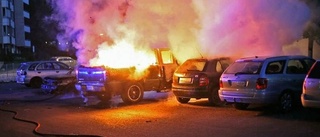 Politiker såg bilbrand i Klockaretorpet