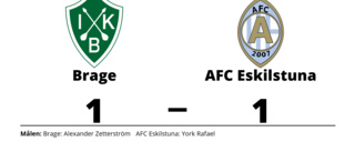 AFC Eskilstuna tappade ledning till oavgjort mot Brage