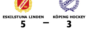 Eskilstuna Linden ryckte i sista perioden och vann mot Köping Hockey