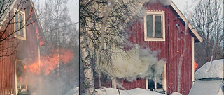 Hus brann ner i by utanför Kalix: "Misstänkt mordbrand"