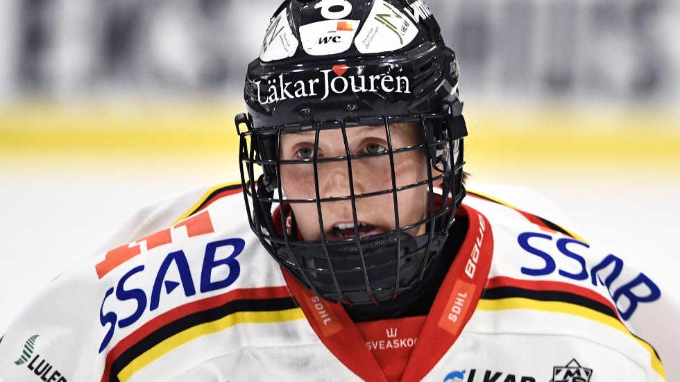 Michelle Karvinen är tillbaka i svensk ishockey. Arkivbild.