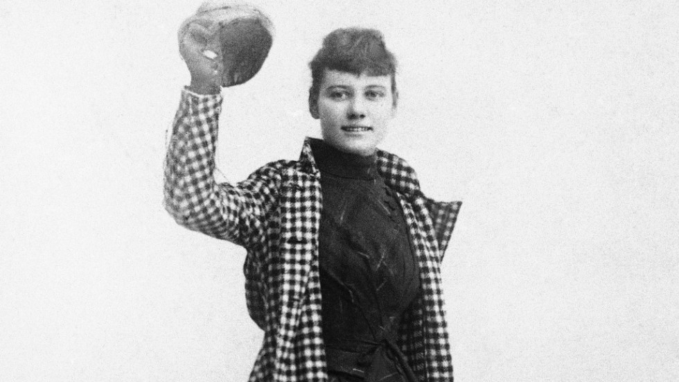 23 år gammal slog journalisten Nellie Bly den fiktive Phileas Foggs rekord när hon reste runt jorden på 72 dagar. Arkivbild.