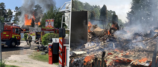 Villabrand i Vansö – huset gick inte att rädda: "Kommer få brinna ner till grunden"