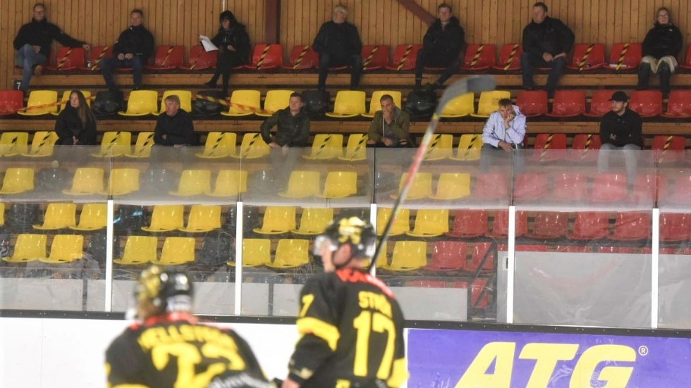 Så här såg det ut på läktarna för Vimmerby Hockey under stora delar av den förra säsongen. 
