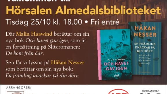 Författarkväll med Håkan Nesser och Malin Haawind