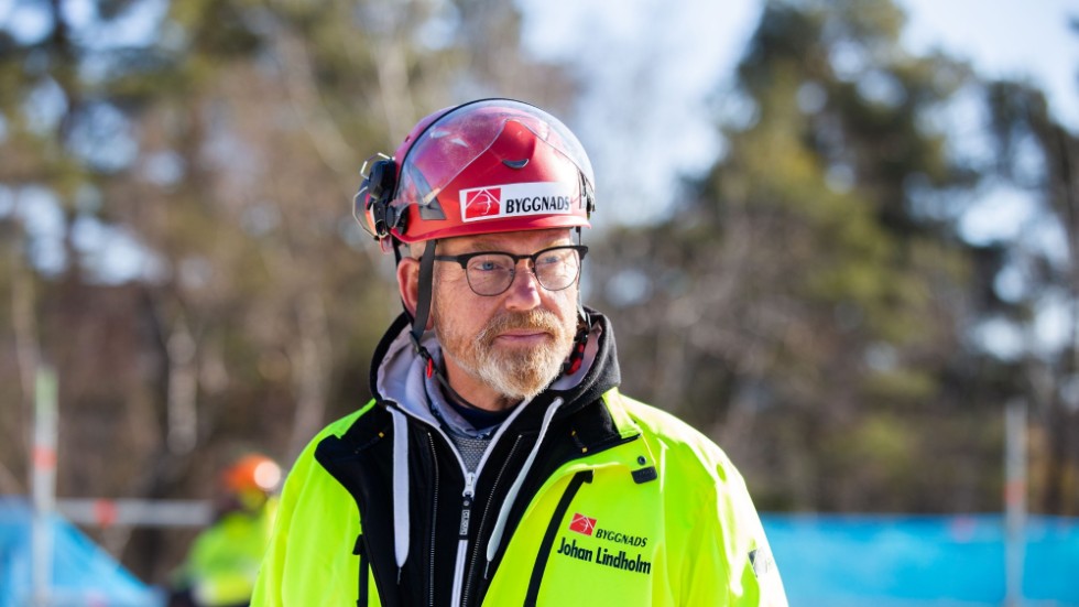 Johan Lindholm, förbundsordförande för Byggnads.