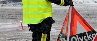 Trafikolycka på E4 vid Rutvik – bilist körde in i mitträcket