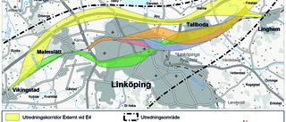 Fem förslag – här kan Ostlänken dras i Linköping