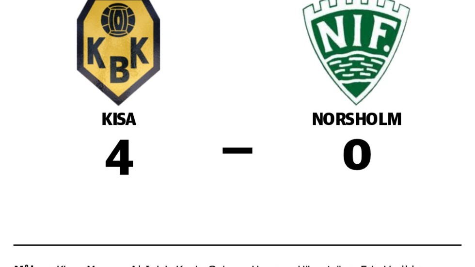 Kisa BK vann mot Norsholms IF