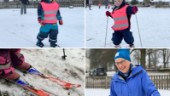 Här lär sig förskolebarn i Vadstena åka längdskidor