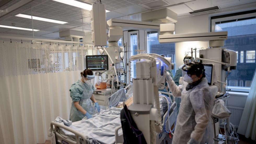 Röntgen på en intensivvårdsavdelning för covid 19-patienter på Östra sjukhuset i Göteborg. Arkivbild.