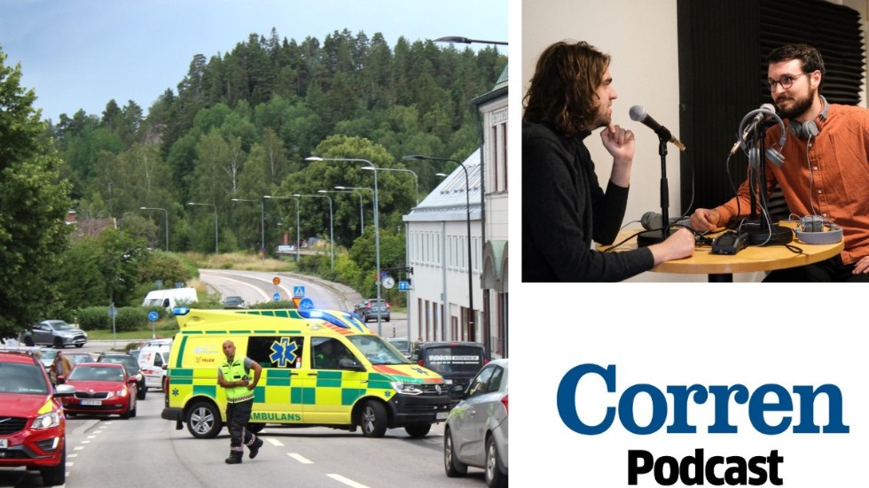 Knivattacken skedde på Storgatan i centrala Kisa 23 juli. Victor Bomgren och Dennis Petersson tar upp händelsen och den efterföljande rättegången i Correns Nyhetspodd.