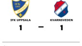 Delad pott när IFK Uppsala tog emot Kvarnsveden