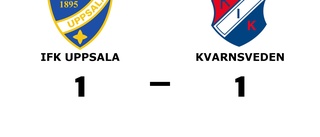 Delad pott när IFK Uppsala tog emot Kvarnsveden