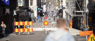 Stora gatan i centrala Linköping avstängd – igen