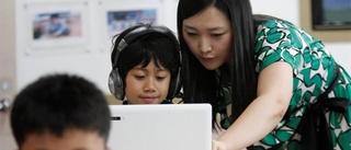 Löfven vilse i sydkoreansk skola
