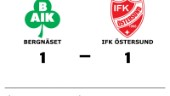 Bergnäset och IFK Östersund delade på poängen