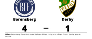 Segerraden förlängd för Borensberg - besegrade Derby